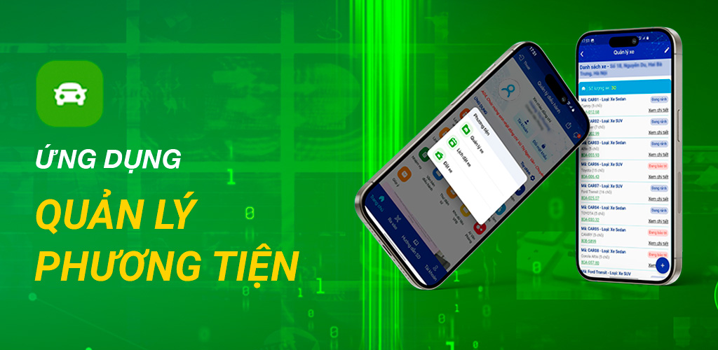 Phần mềm quản lý và theo dõi, đặt lịch phương tiện