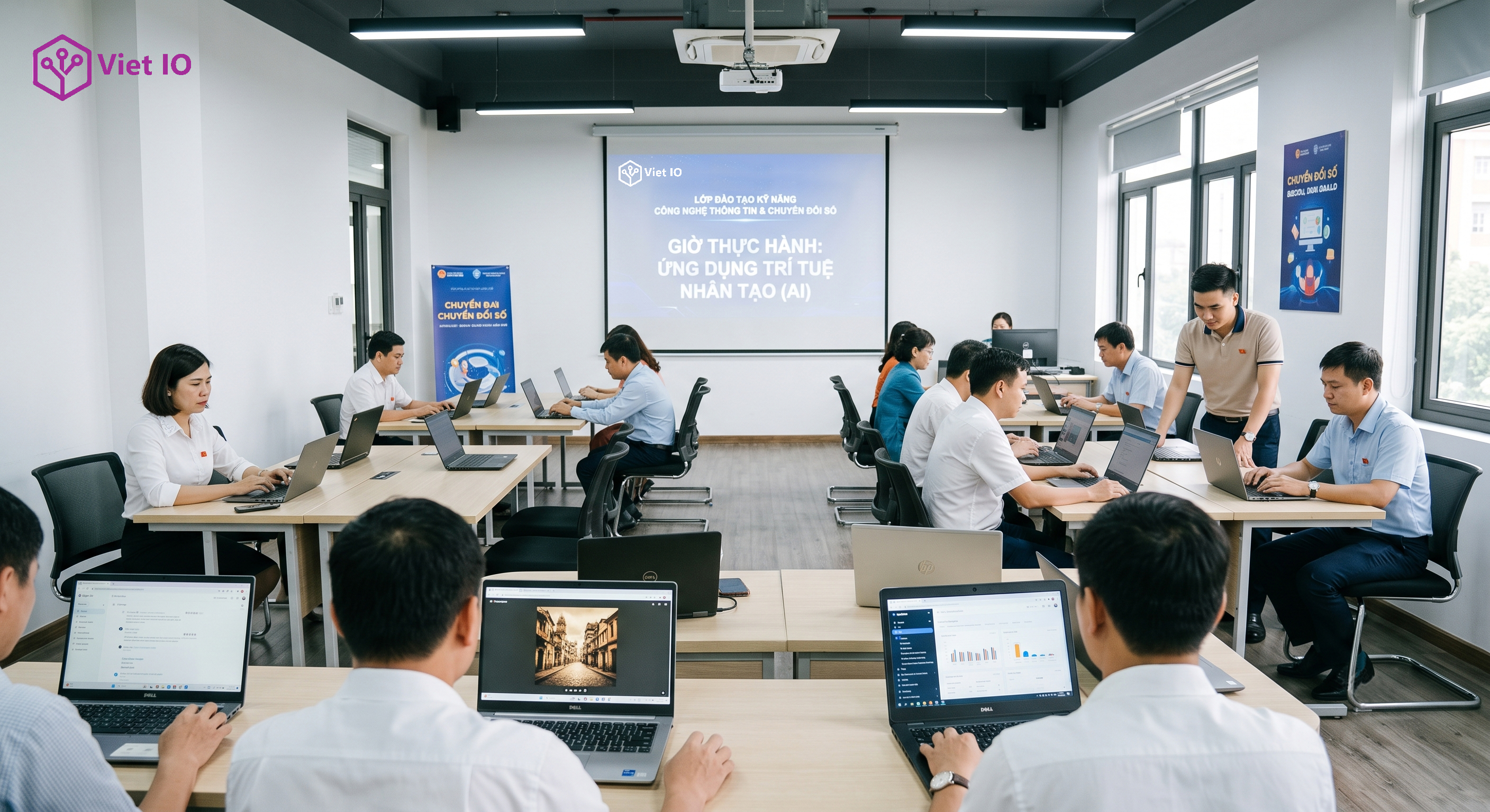 Nâng cao kỹ năng AI và an ninh mạng cho cán bộ, CCVC